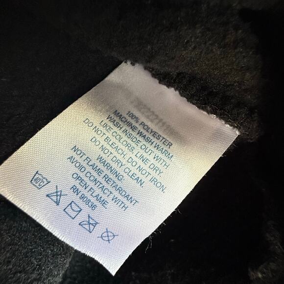 Vintage Fleece Quarter Zip Pullover Embroidered Chili Peppers Retro 90s Garden - Picture 5 of 5